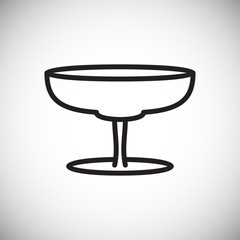 Cocktail line icon on white background for graphic and web design, Modern simple vector sign. Internet concept. Trendy symbol for website design web button or mobile app