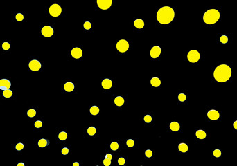 yellow dots on black background - 251777640