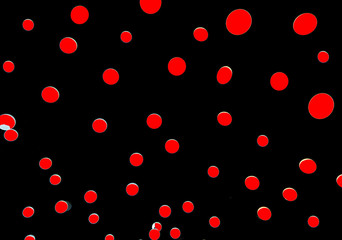red dots on black background - 251777668