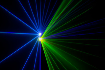 Stage lights with laser
