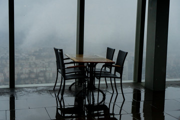 cafe, table on the observation deck - 251778674