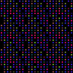 Abstract seamless pattern background with multicolored various rhombuses.