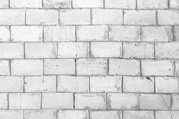 The wall of large bricks. Background with brickwork texture.