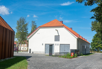 Fototapeta na wymiar houses in historical museum tallinn estonia