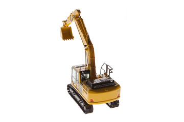 Excavator Crane Back View From Top