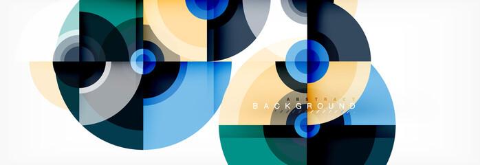 Obraz premium Abstract background circle design