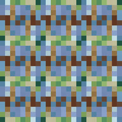 Seamless pattern background from a variety of multicolored squares.