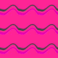Seamless pattern background with multi-colored wavy lines.