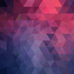 Fototapeta premium Abstract geometric style  background. Pink, purple, blue colors. Vector illustration
