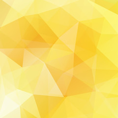 Geometric pattern, polygon triangles vector background in yellow tone. Illustration pattern