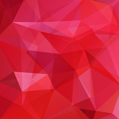 Background made of red, pink triangles. Square composition with geometric shapes. Eps 10