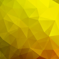 Yellow polygonal vector background. Can be used in cover design, book design, website background. Vector illustration