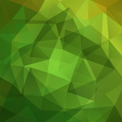 Fototapeta na wymiar Abstract background consisting of green triangles. Geometric design for business presentations or web template banner flyer. Vector illustration