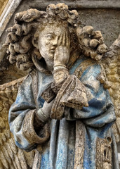 Détail du puits de Moïse de la chartreuse de Champmol à Dijon, Bourgogne, France