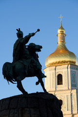 Fototapeta na wymiar Sight of Kiev - Sofia Square, Ukraine