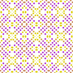 Obraz premium Seamless abstract pattern background with a variety of colored circles.