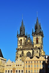 Fototapeta na wymiar Teykirche in Prag, Tschechische Republik