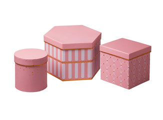 Three different gift boxes