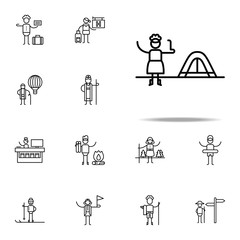 Forest, camping icon. Travel icons universal set for web and mobile