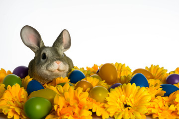 Osterhase mit Ostereiern