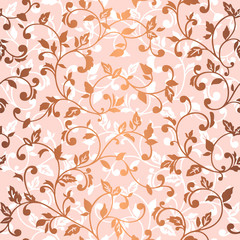 Vector seamless pattern with spring branches. Decorative background for for the design of surfaces, textiles, wallpapers, postcards, invitations, covers.