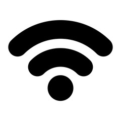 WI-FI vector icon isolated on the white background