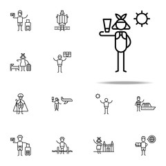Person, weather, beach icon. Travel icons universal set for web and mobile