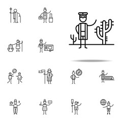 Traveller, desert icon. Travel icons universal set for web and mobile