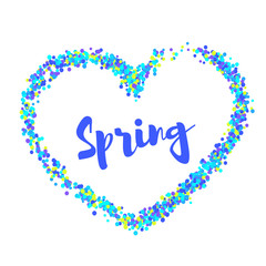 Spring circles heart