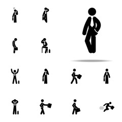 businessman, pose, posture icon. Businessmen icons universal set for web and mobile