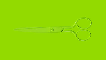 Lime Green Metal Tailoring Scissors