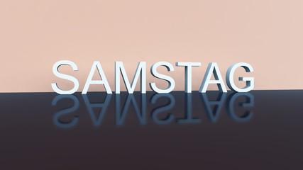 Wochentage - deutsch-englisch