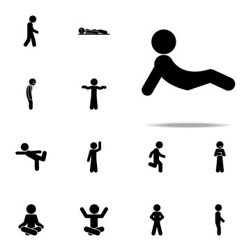 child, resting icon. child icons universal set for web and mobile