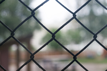 Chain link, close up