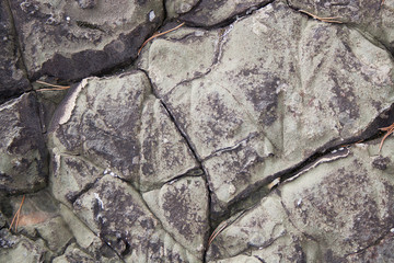 Cracked grey stone