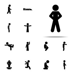 child, stand, pose icon. child icons universal set for web and mobile