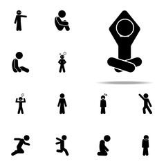 relax, child icon. child icons universal set for web and mobile