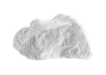 Quicklime on white background