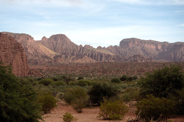 Fototapeta premium Talampaya National Park, located in the east/center of La Rioja Province, Argentina. It was designated a UNESCO World Heritage Site in 2000.