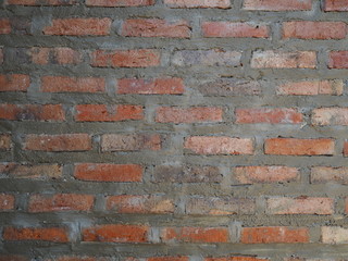 Red brick texture background.