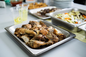 Crispy delicious spicy fried chicken