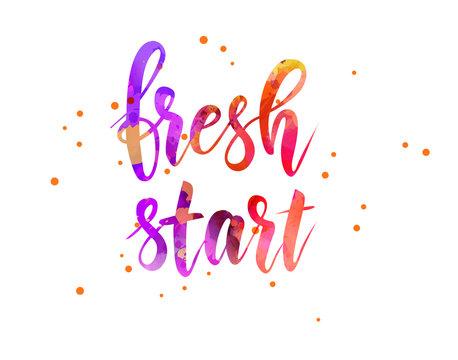 Fresh start - motivational message