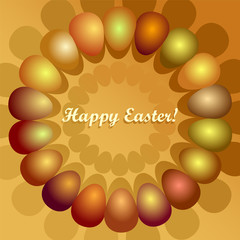 Happy Easter modern colorful Vector Background