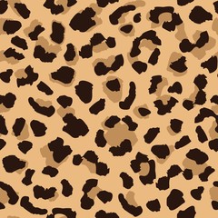 Leopard skin seamless pattern texture repeat. Abstract animal fur wallpaper. Contemporary backdrop.