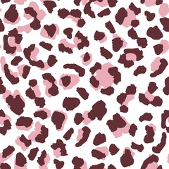 Contemporary leopard skin seamless pattern texture repeat. Abstract animal fur wallpaper.