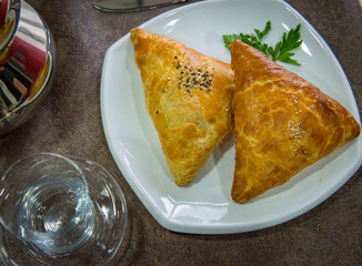 Samsa Pies On A Plate