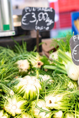 Green  vegetables or sale at Italian market