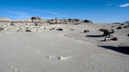Rock formations at Ischigualasto Provincial Park, San Juan, Argentina