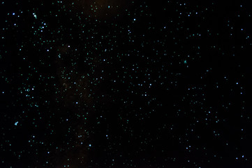 Long exposure of the sky seen at night with thousands of stars