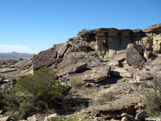 Rock formations at Ischigualasto Provincial Park, San Juan, Argentina